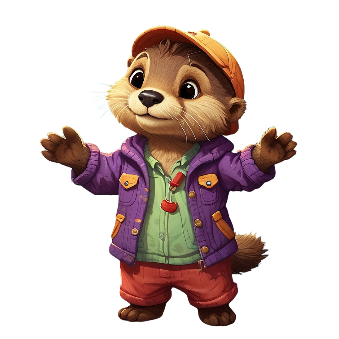 Mascotte loutre de Naukis