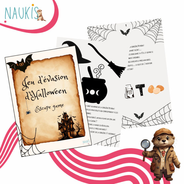 Jeu d'évasion d'Halloween à imprimer, pour les 5 à 7 ans