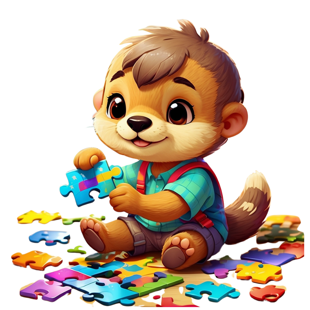 Illustration loutre — Jeux de manipulation