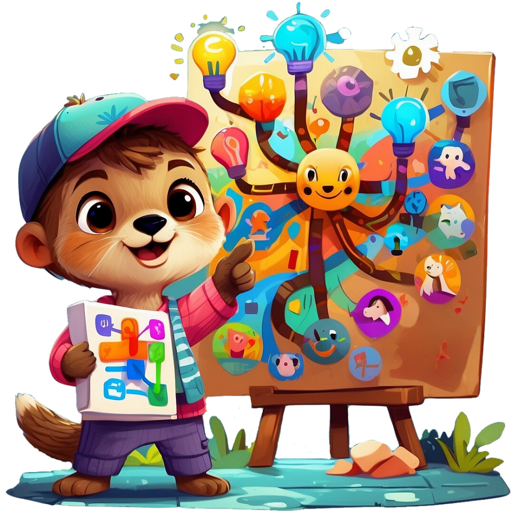 Illustration loutre — Mind maps